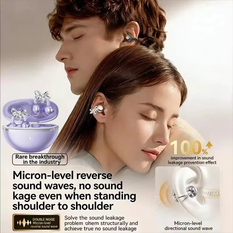 Auricolari Wireless Open-Ear a Clip con Bluetooth 6.0