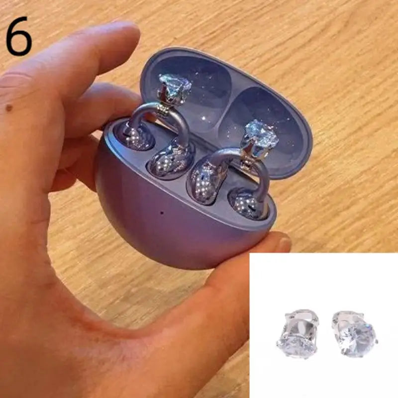 Clip Gioiello con Strass per Auricolari Open-Ear (2 Pezzi)