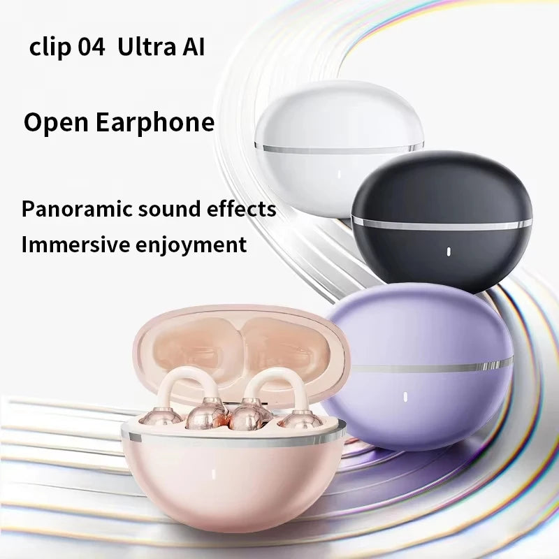 Auricolari Wireless Open-Ear a Clip con Bluetooth 6.0