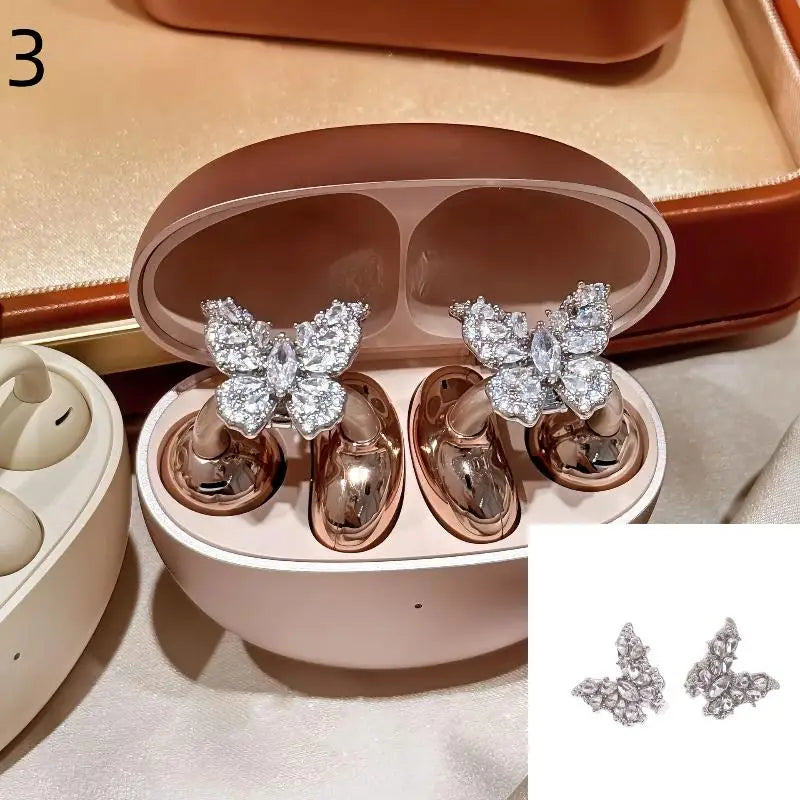 Clip Gioiello con Strass per Auricolari Open-Ear (2 Pezzi)